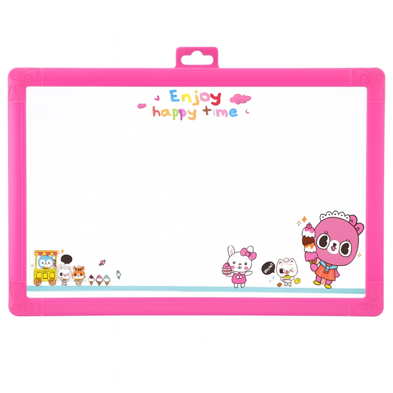 Magnetic Writing Board Set Erasable Drawing Panel with Marker Cartoon Random Color 30 x 20cm