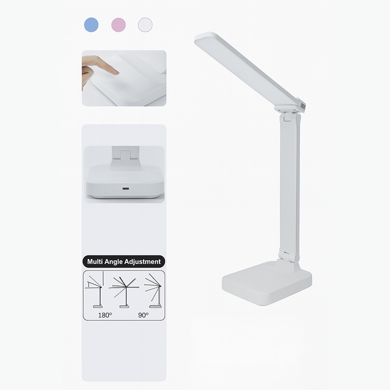 Lamp LED Desk Lamp with Phone Holder Rechargeable Reading Lamp Study Light T60 Random Color