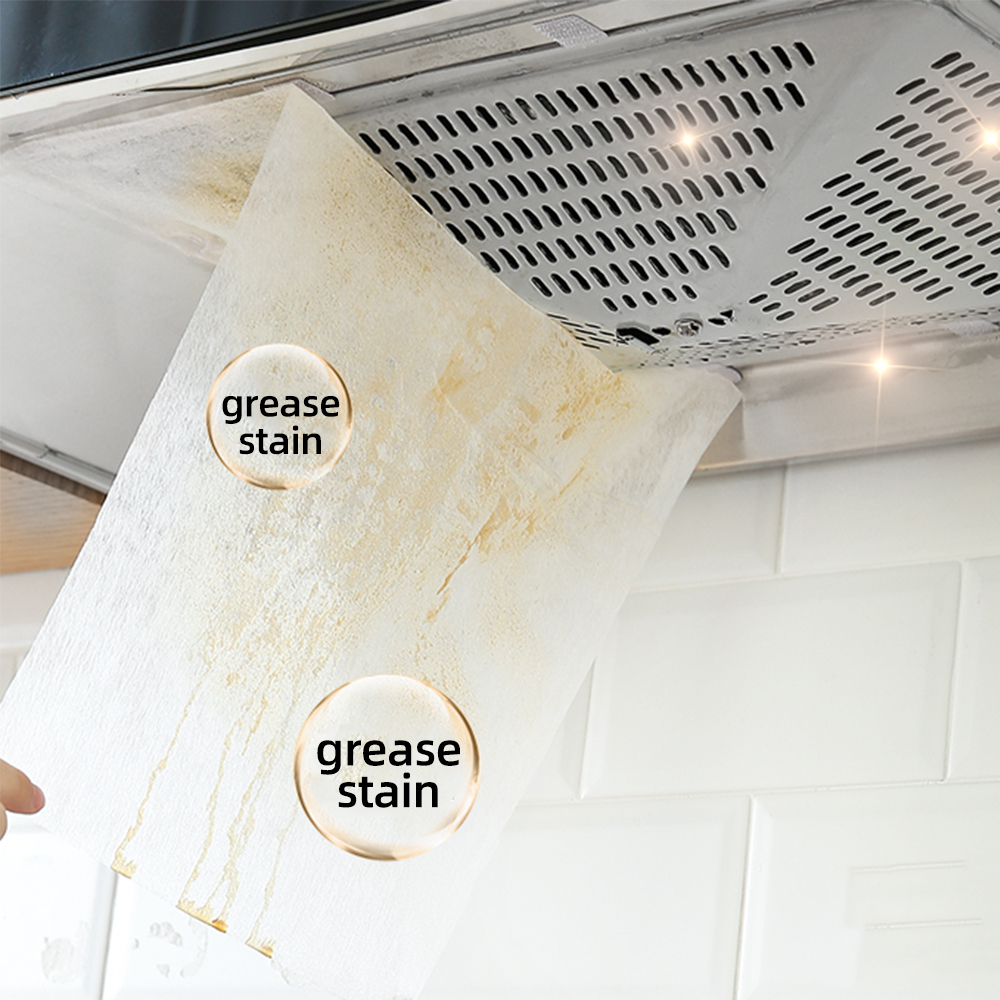 12PCS Universal Cooker Hood Filter Replacement Paper