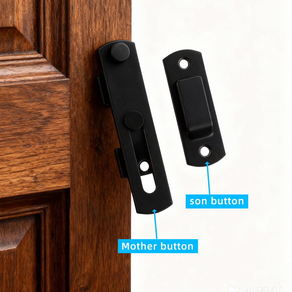 180 Degrees Flip Sliding Barn Door Lock Latch Door Bolt Latch Buckle