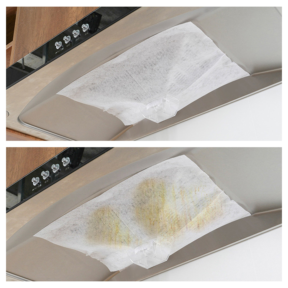 12PCS Universal Cooker Hood Filter Replacement Paper