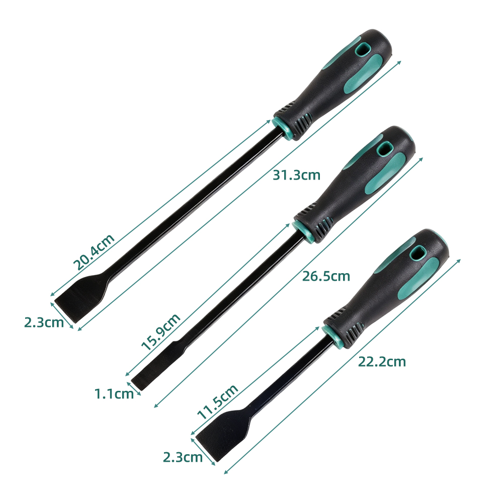 3Pcs Long Reach Scraper Gaskets Seals Car Cleaning Scraper Set