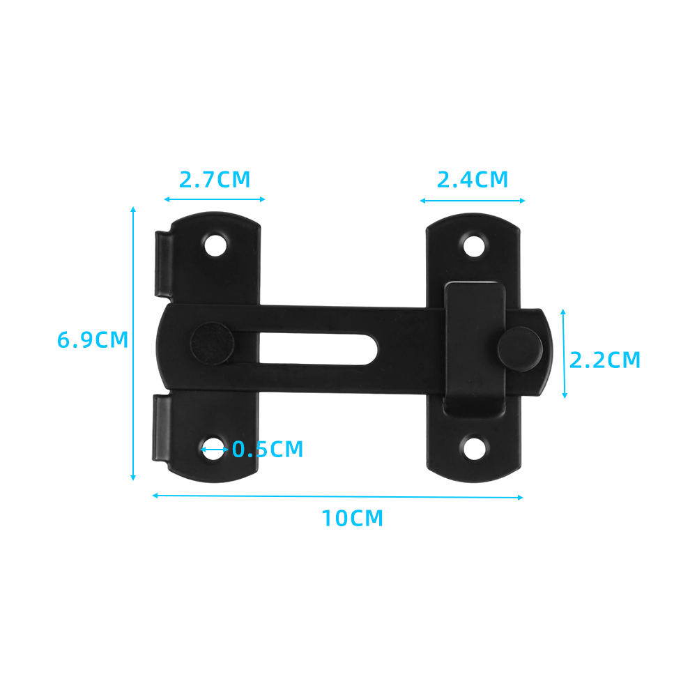 180 Degrees Flip Sliding Barn Door Lock Latch Door Bolt Latch Buckle