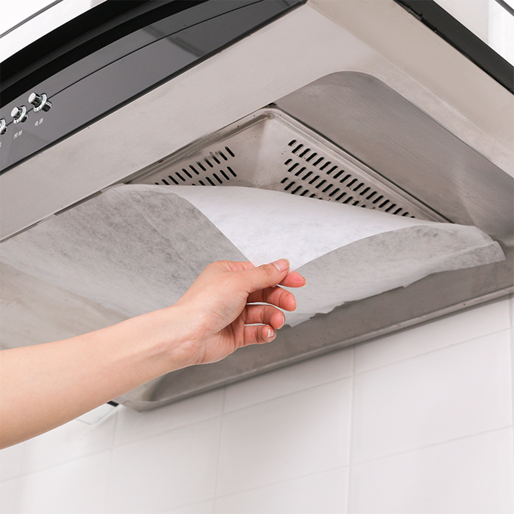 12PCS Universal Cooker Hood Filter Replacement Paper
