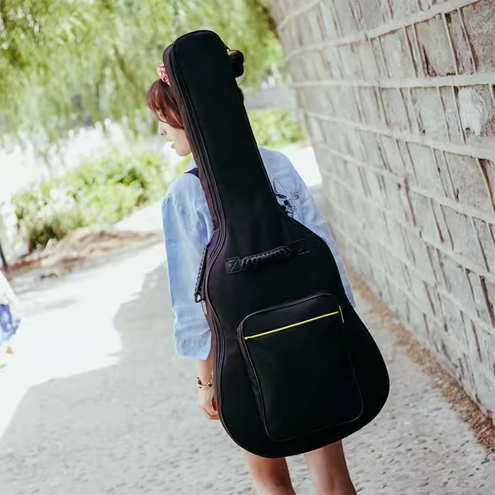 41 Inch Guitar Bag Water Resistant Guitar Case Black Padded