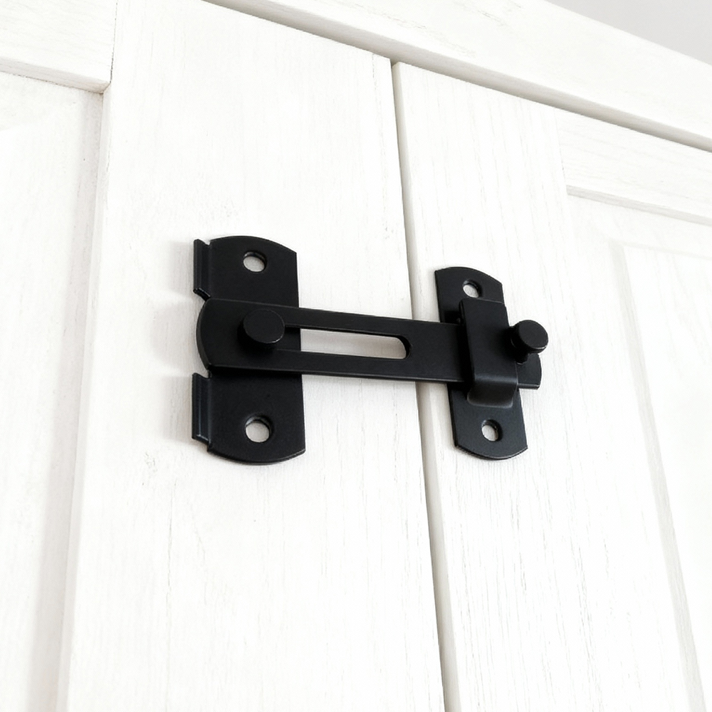 180 Degrees Flip Sliding Barn Door Lock Latch Door Bolt Latch Buckle