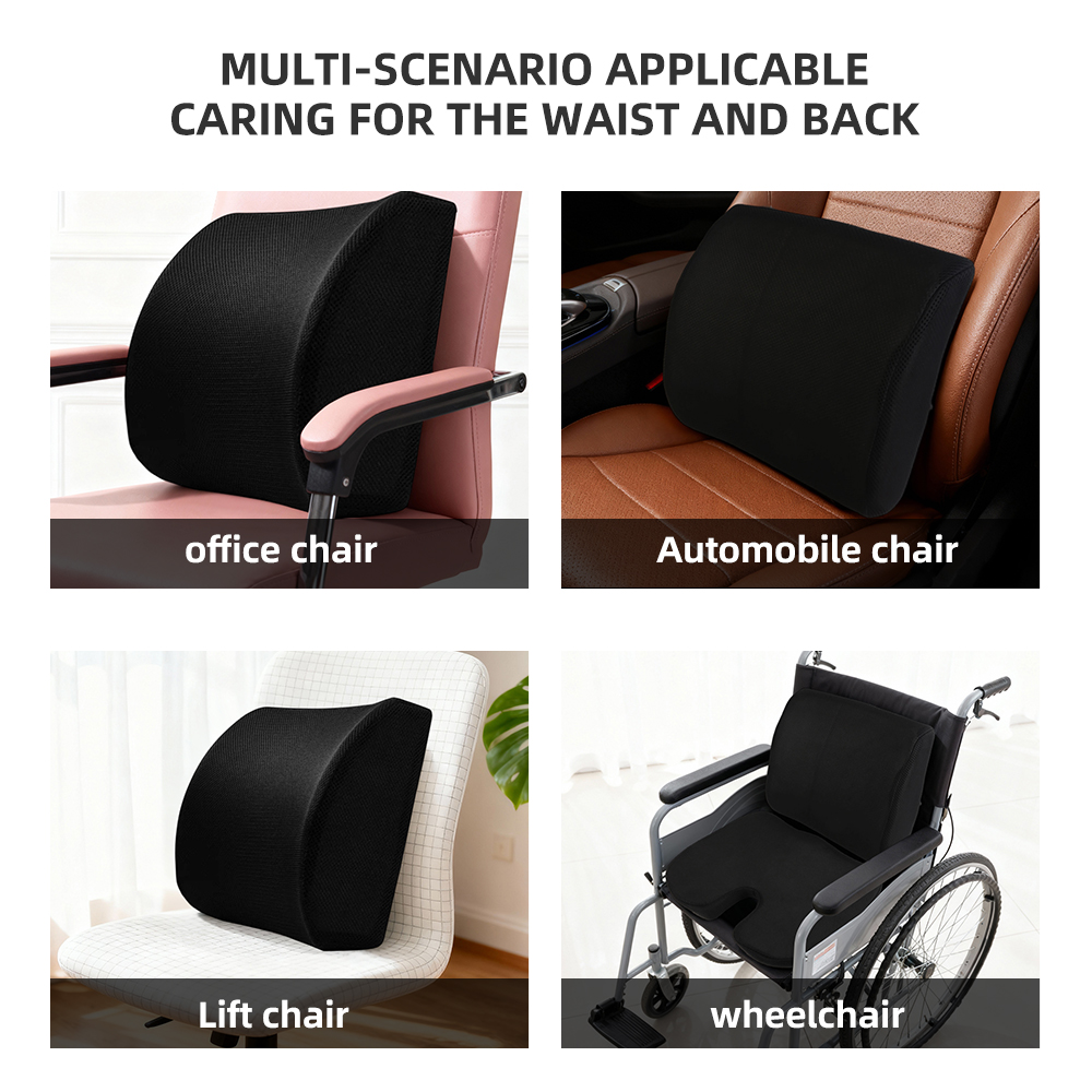 Lumbar Back Support Cushion Lumbar Support Pillow Memory Foam