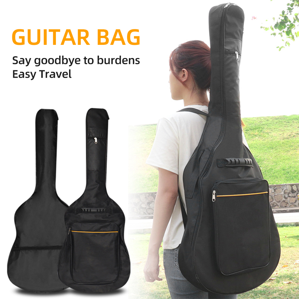 41 Inch Guitar Bag Water Resistant Guitar Case Black Padded