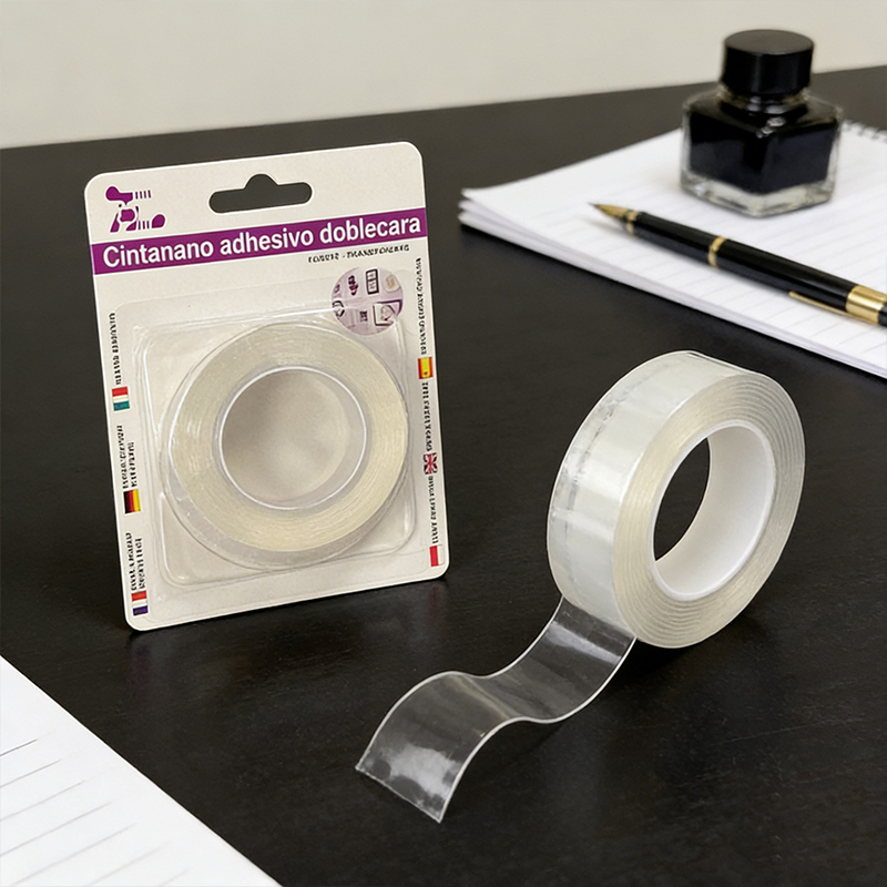 Double Sided Tape Reusable Waterproof Strip Clear Removable Mount Adhesive Grip Tape Roll 2mm x 3mm x 2m