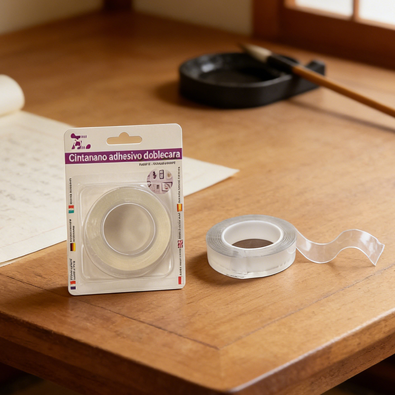 Double Sided Tape Reusable Waterproof Strip Clear Removable Mount Adhesive Grip Tape Roll 1mm x 3mm x 2m