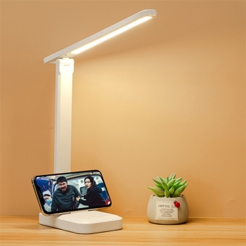 Lamp LED Desk Lamp with Phone Holder Rechargeable Reading Lamp Study Light T60 Random Color