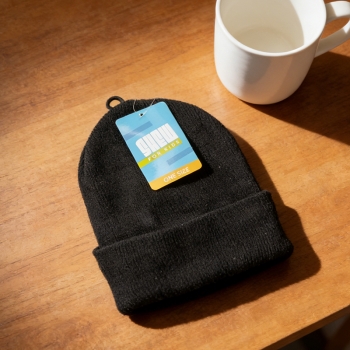 Kid Winter Beanie Hat Unisex Girls Winter Beanie Hat Warm Hat One Size Black