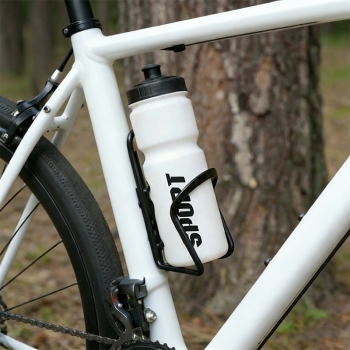 Cycling Water Bottle Holder Aluminium Bicycle Water Bottle Cup Holder 14.5cm Universal Bike Bottle Cage for Road Bike Random Color