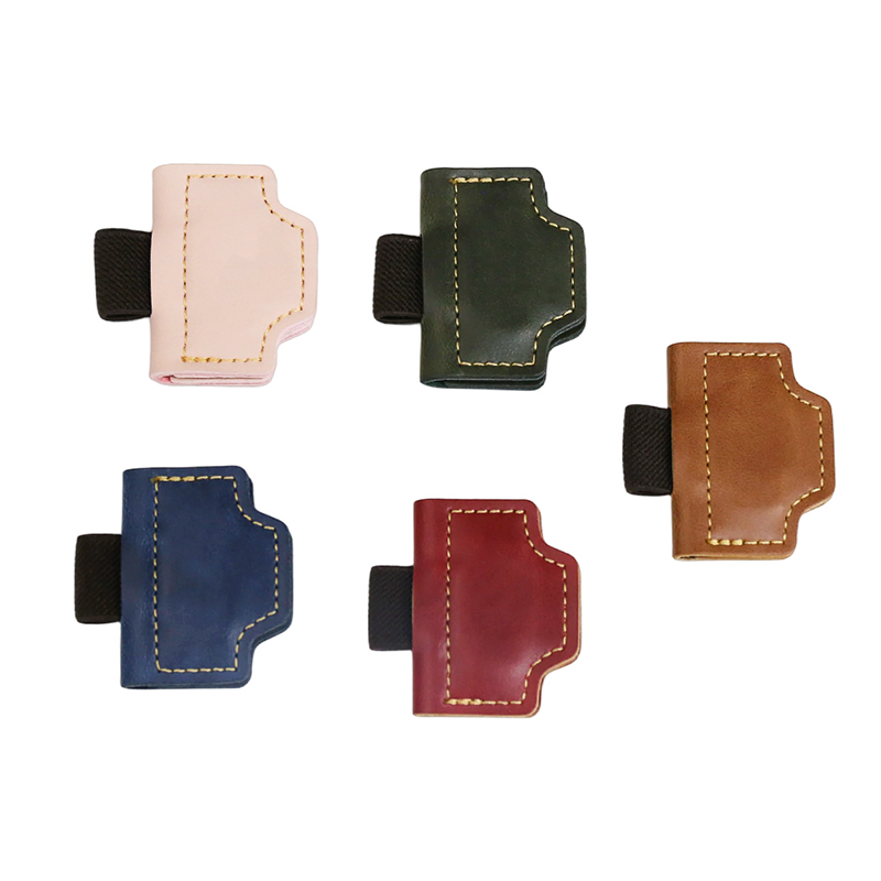 5pcs Personalised Magnetic Leather Bookmark with Pen Holder Page Marker Reader Gifts