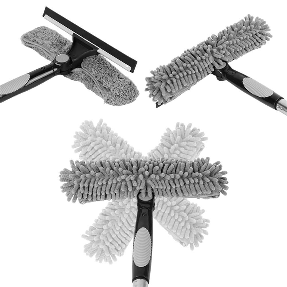 4.5m Telescopic Squeegee Cleaner Window Cleaning Kit for Glass Extendable Pole