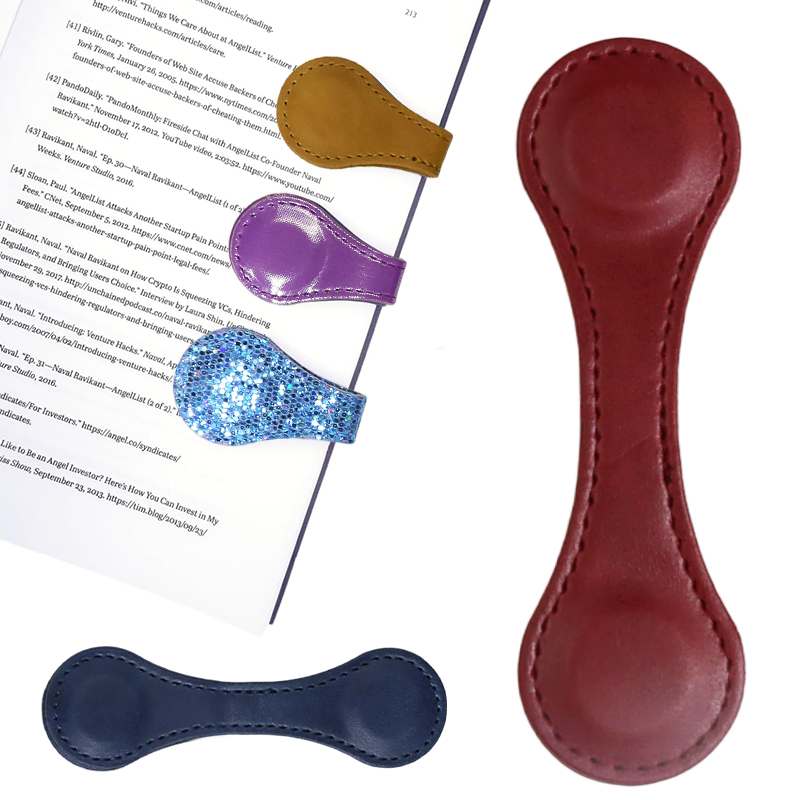 5pcs Personalised Leather Bookmark Custom Engraved Gifts