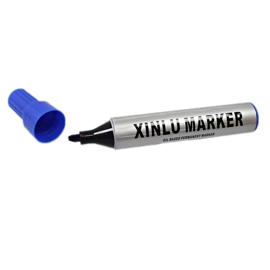 Blue Oil Based Permanent Marker Fine Point Tip Blue Marker for marking and labelling