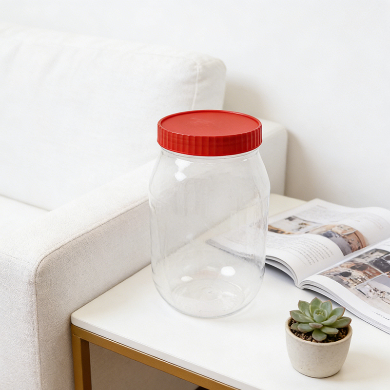 2PCS 750mL Plastic Food Storage Jar with Lids Kitchen Reusable Freezer Storage Containers