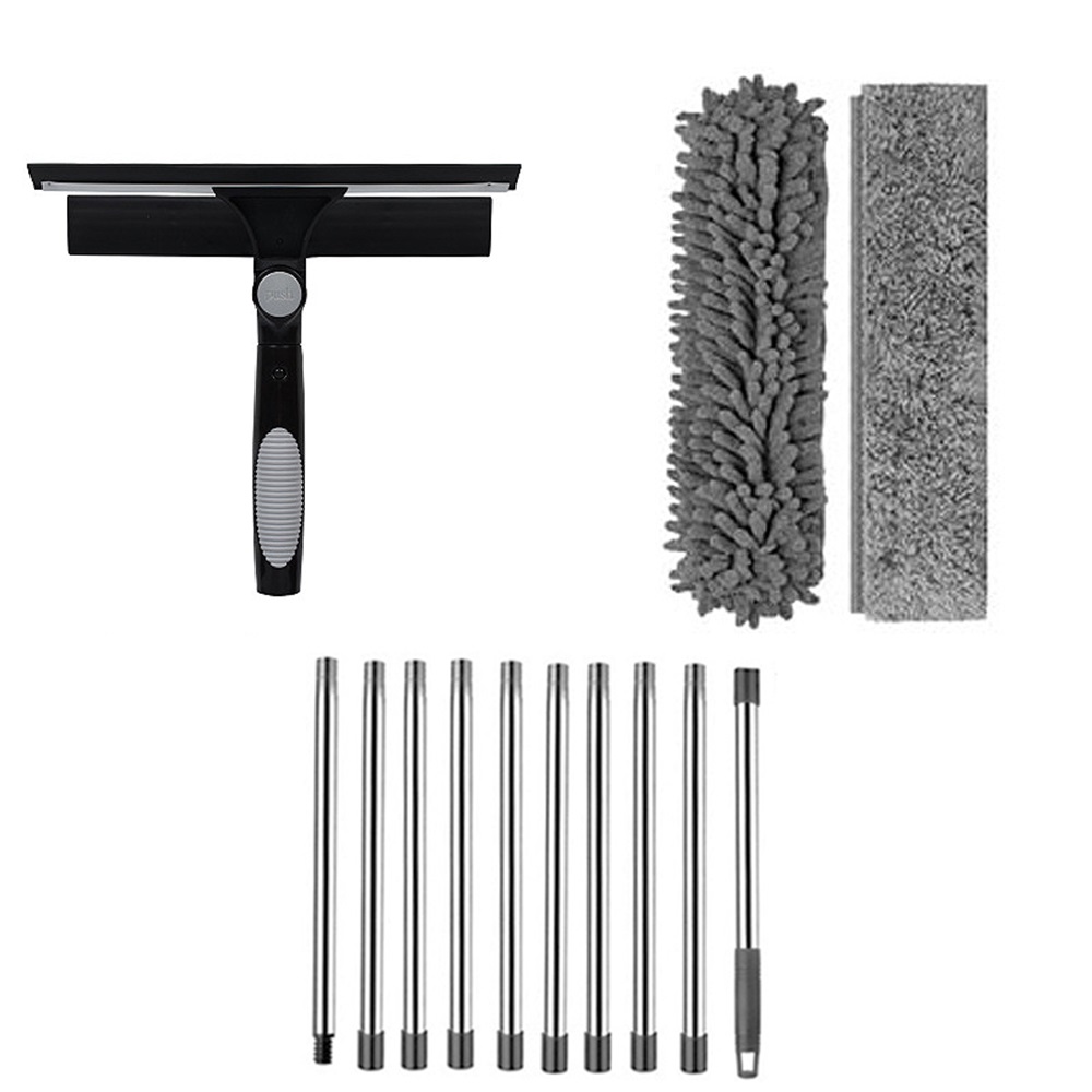 4.5m Telescopic Squeegee Cleaner Window Cleaning Kit for Glass Extendable Pole