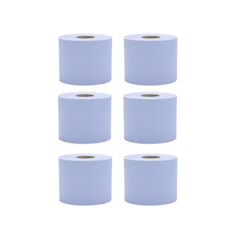 6 Rolls Cleaning Paper Blue Centrefeed Rolls Toilet Rolls Kitchen Tissue Cleaning Solution