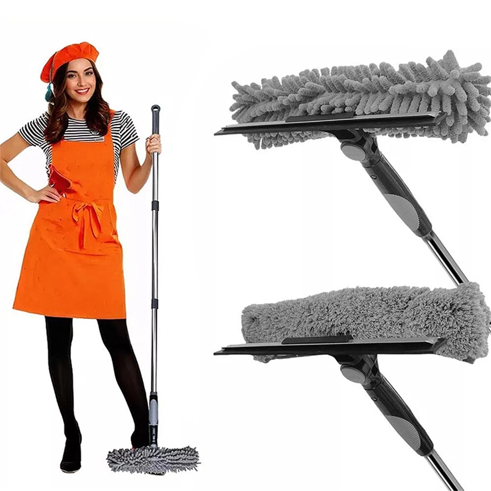 4.5m Telescopic Squeegee Cleaner Window Cleaning Kit for Glass Extendable Pole