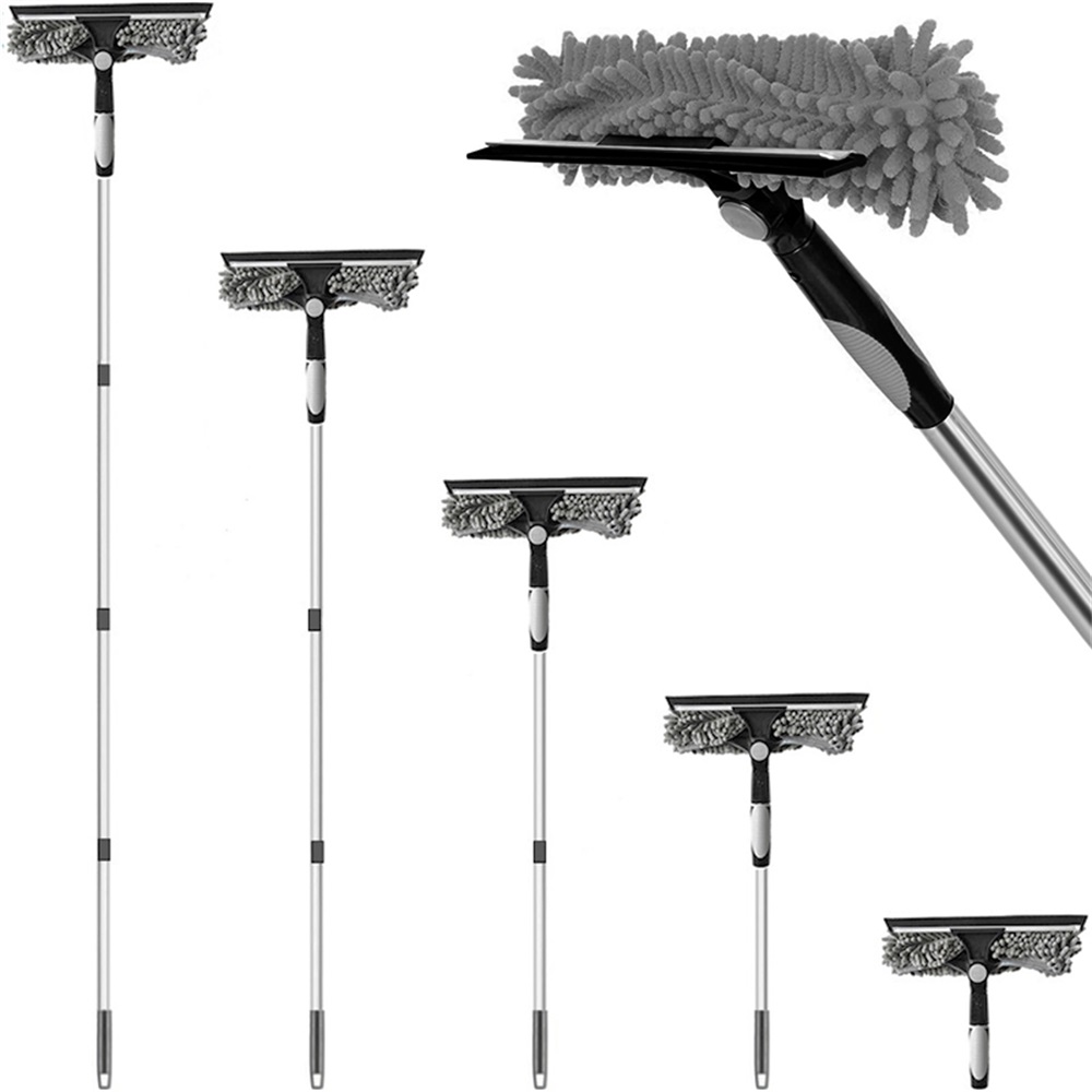 4.5m Telescopic Squeegee Cleaner Window Cleaning Kit for Glass Extendable Pole