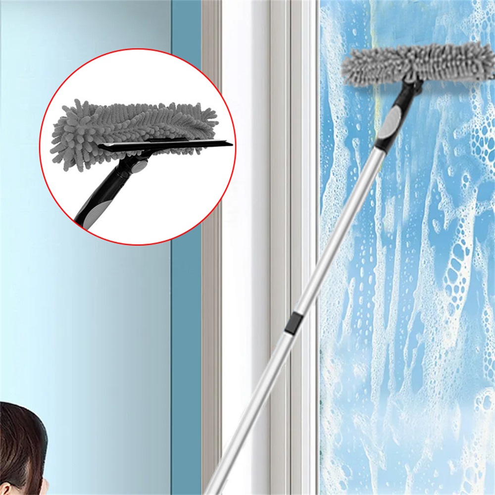4.5m Telescopic Squeegee Cleaner Window Cleaning Kit for Glass Extendable Pole