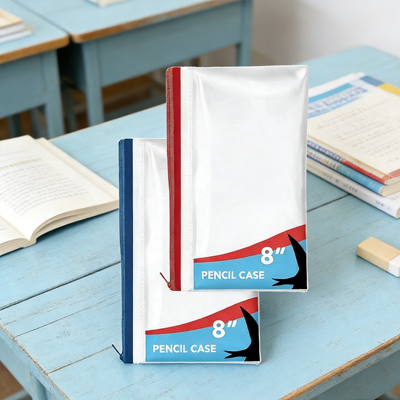 Clear Exam Pencil Case 8 inch - Random Colour Gift