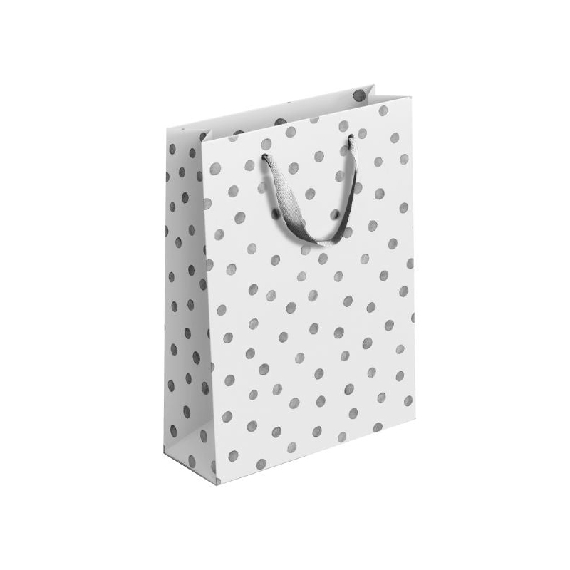 Gold and silver pattern paper gift bags, in various styles and oversized, are shipped randomly