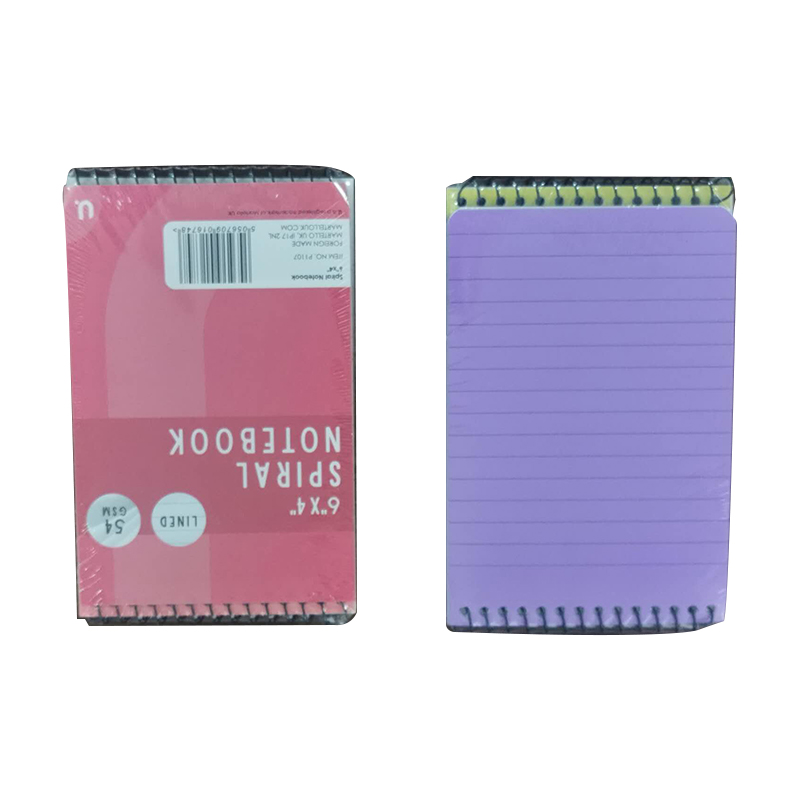 Spiral Notebook 6 x 4 inch Pack of 3 - Random Colour Gift