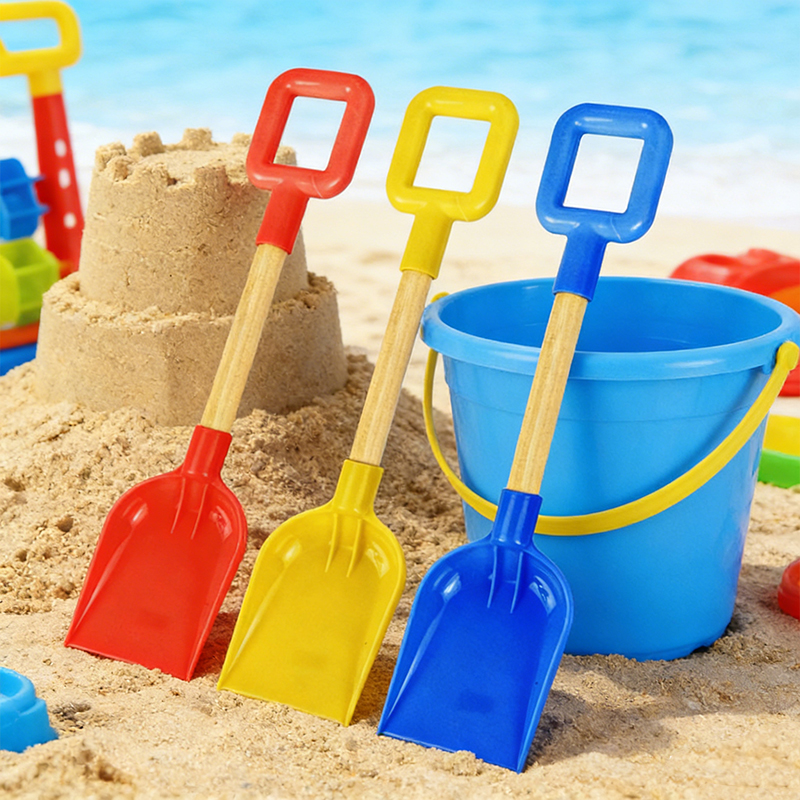 Children toy shovel for the beach 39 cm random color