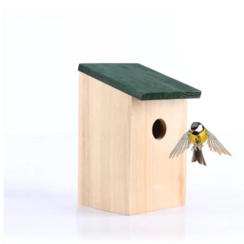 Wooden Bird Nest Box for Garden 21 x 12 x 13.5 cm Home