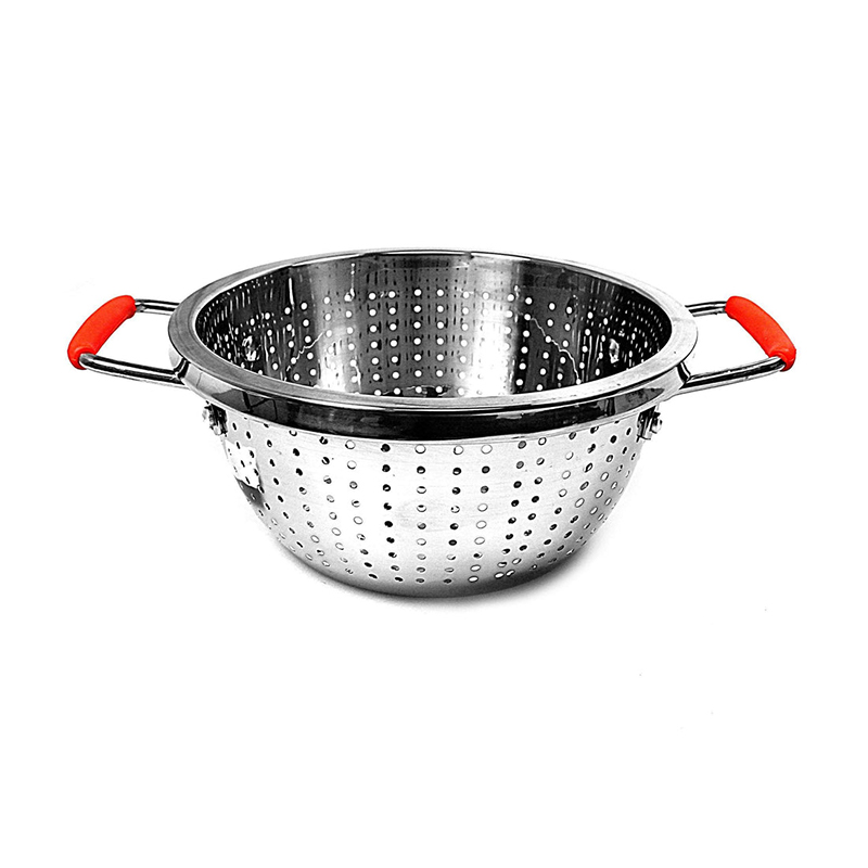Metal Strainer Colander with 2 Handles for Kitchen Food Pasta Home