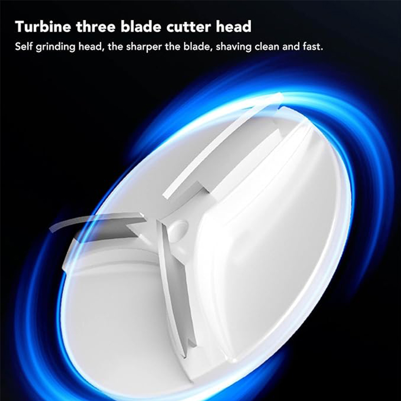 Mini Electrical Mens Shaver USB Rechargeable Beard Trimmer for Travel 6 x 4 cm  Black Gift