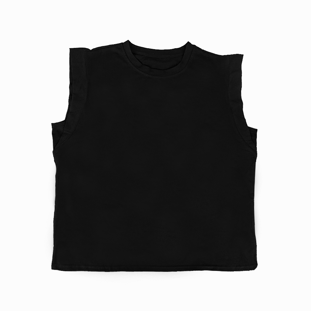 Ladies Crewneck Tank Tops Sleeveless Vests for Women Summer Black Size XL Gift