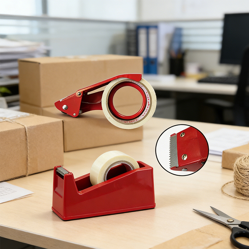 Metal Parcel Tape Dispenser Cutter 9 x 16cm Home