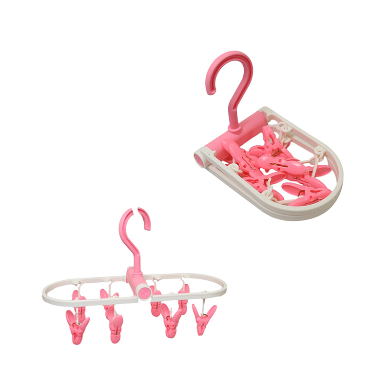 Foldable Laundry Clothes Peg Hanger Sock Airer Dryer 20 cm Random Colour Home