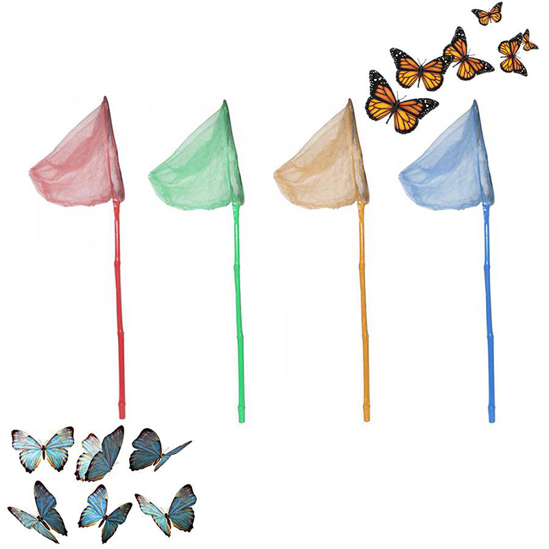 1 piece of children mesh telescopic sea fishing insect trap 4 colors 90cm random color