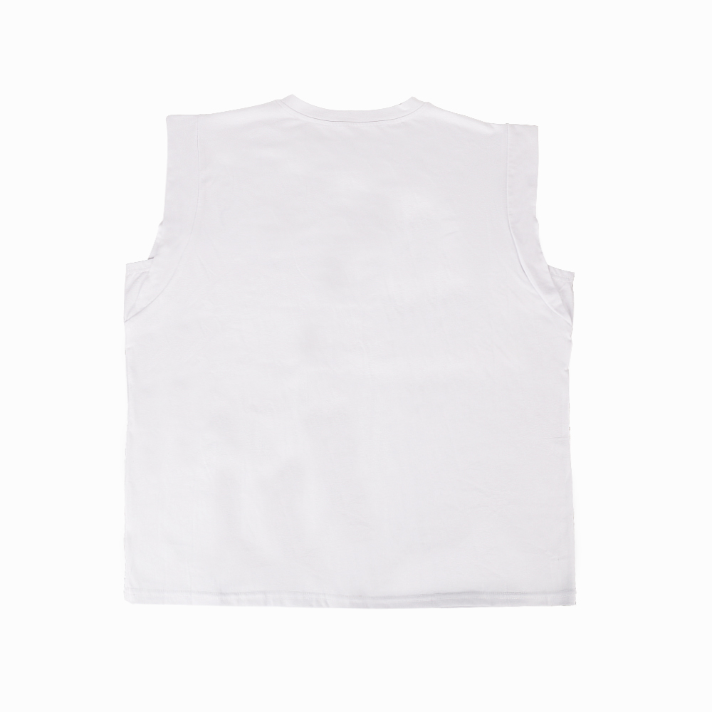 Ladies Crewneck Tank Tops Sleeveless Vests for Women Summer White Size L Gift