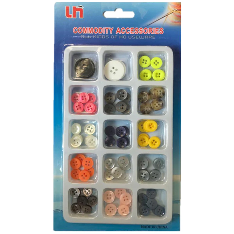 Clothes Sewing Plastic Buttons Assorted Sizes and Colours Home