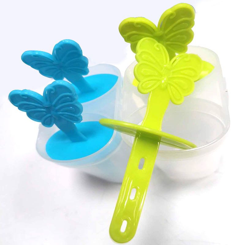 Ice Popsicle Maker Box 4 Popsicle Molds 8 cm - Random Colour Home