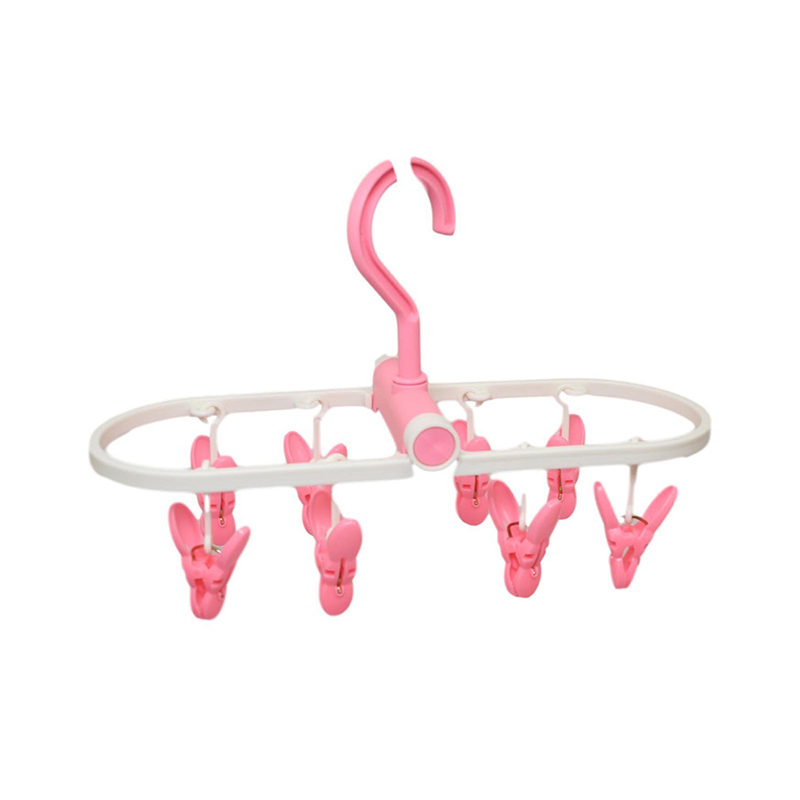 Foldable Laundry Clothes Peg Hanger Sock Airer Dryer 20 cm Random Colour Home