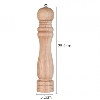 26cm Wooden Pepper Mill Grinder Manual Ceramic Core Salt Pepper Grinder