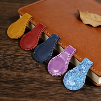 5pcs Personalised Leather Bookmark Custom Engraved Gifts