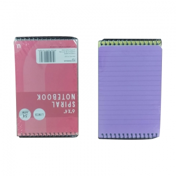 Spiral Notebook 6 x 4 inch Pack of 3 - Random Colour Gift
