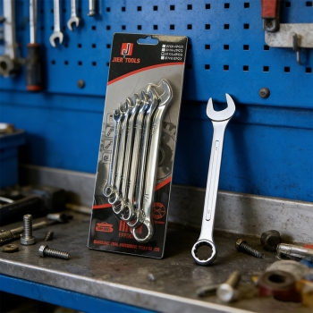 Metal Spanner Socket Wrench Set of 6 Home