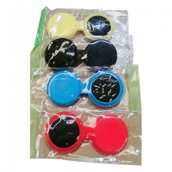 Round Folding Pocket Hair Brush with Mirror for Travel Random Colour Gift