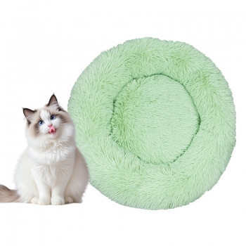 Removable, washable, comfortable, oversized pet round plush dog bed,80cm Green