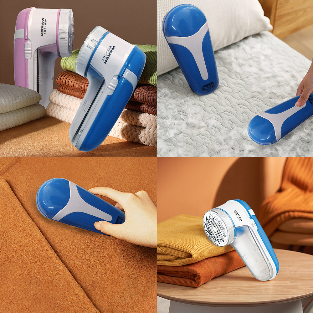 Electric Battery Operated Lint Remover Fabric Shaver for Clothing  Blue Home
