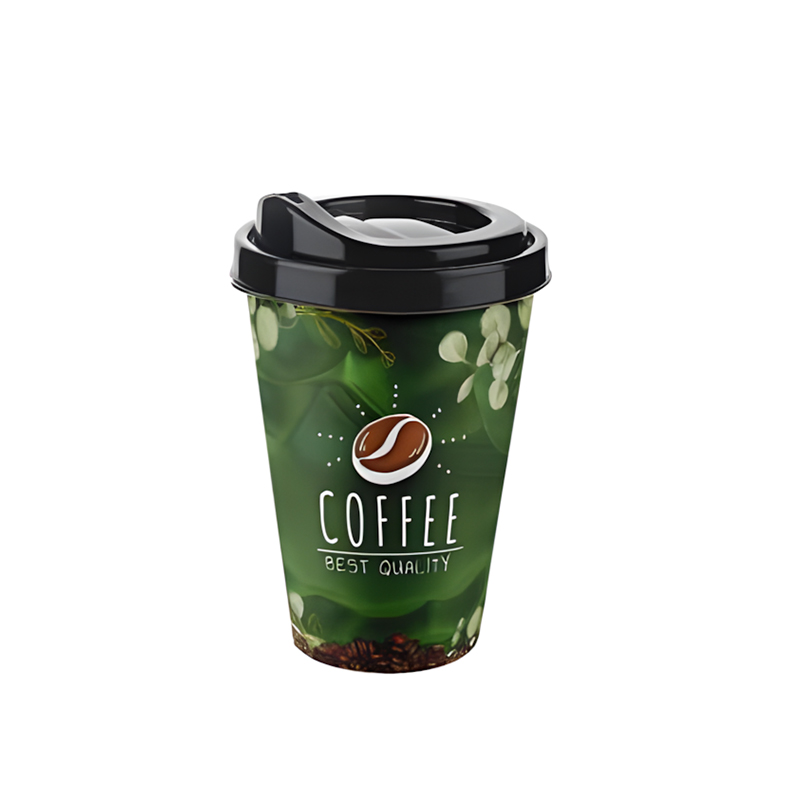 TTZ Reusable Plastic Travel Coffee Cup 400ml, Multiple Styles